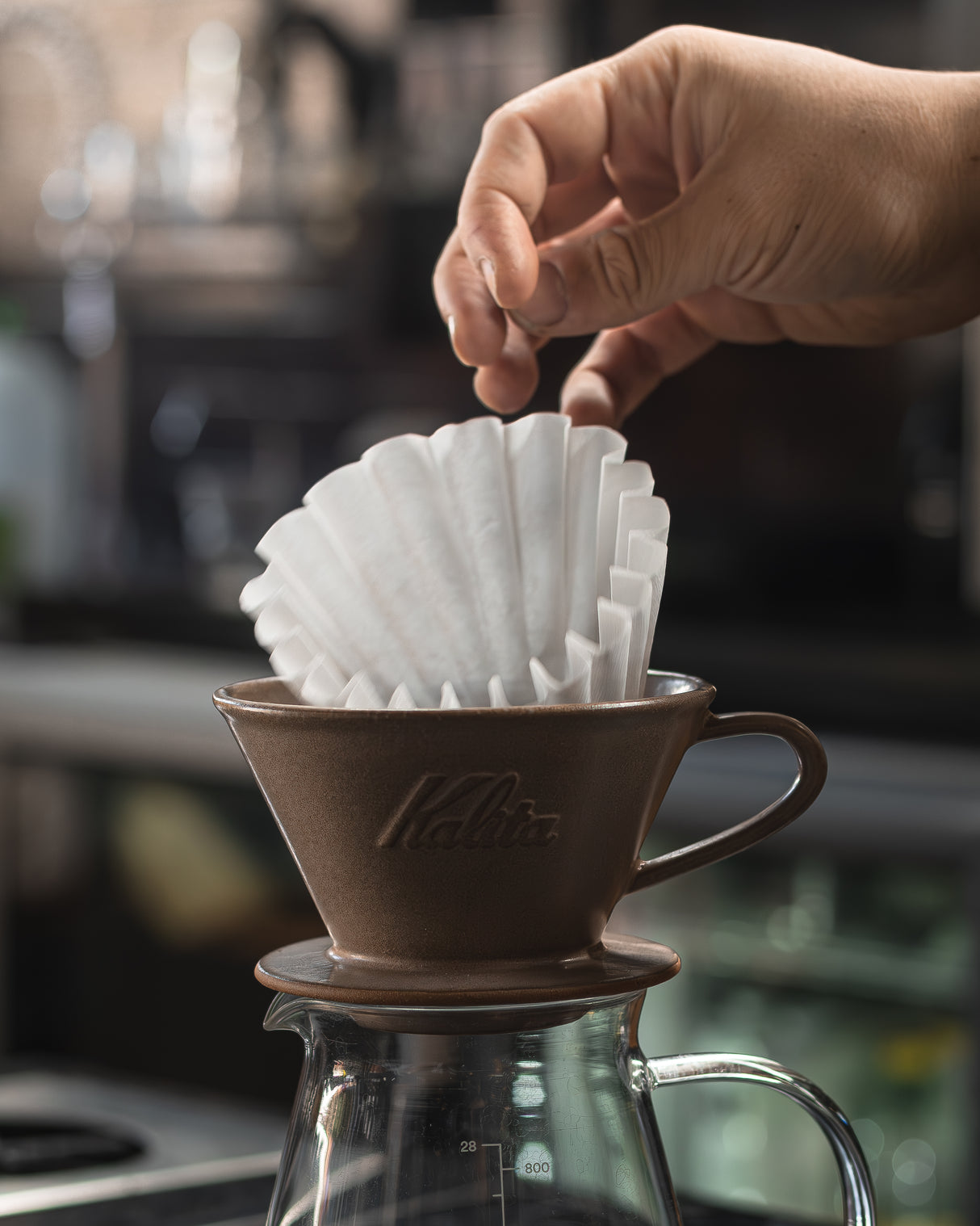 Kalita MINO 185 (Sand Brown) Dripper de Ceramica