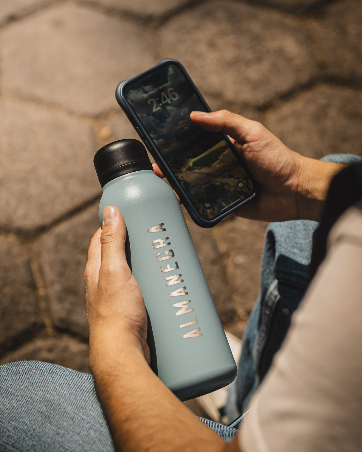 Almanegra Vacuum Flask Stem Black