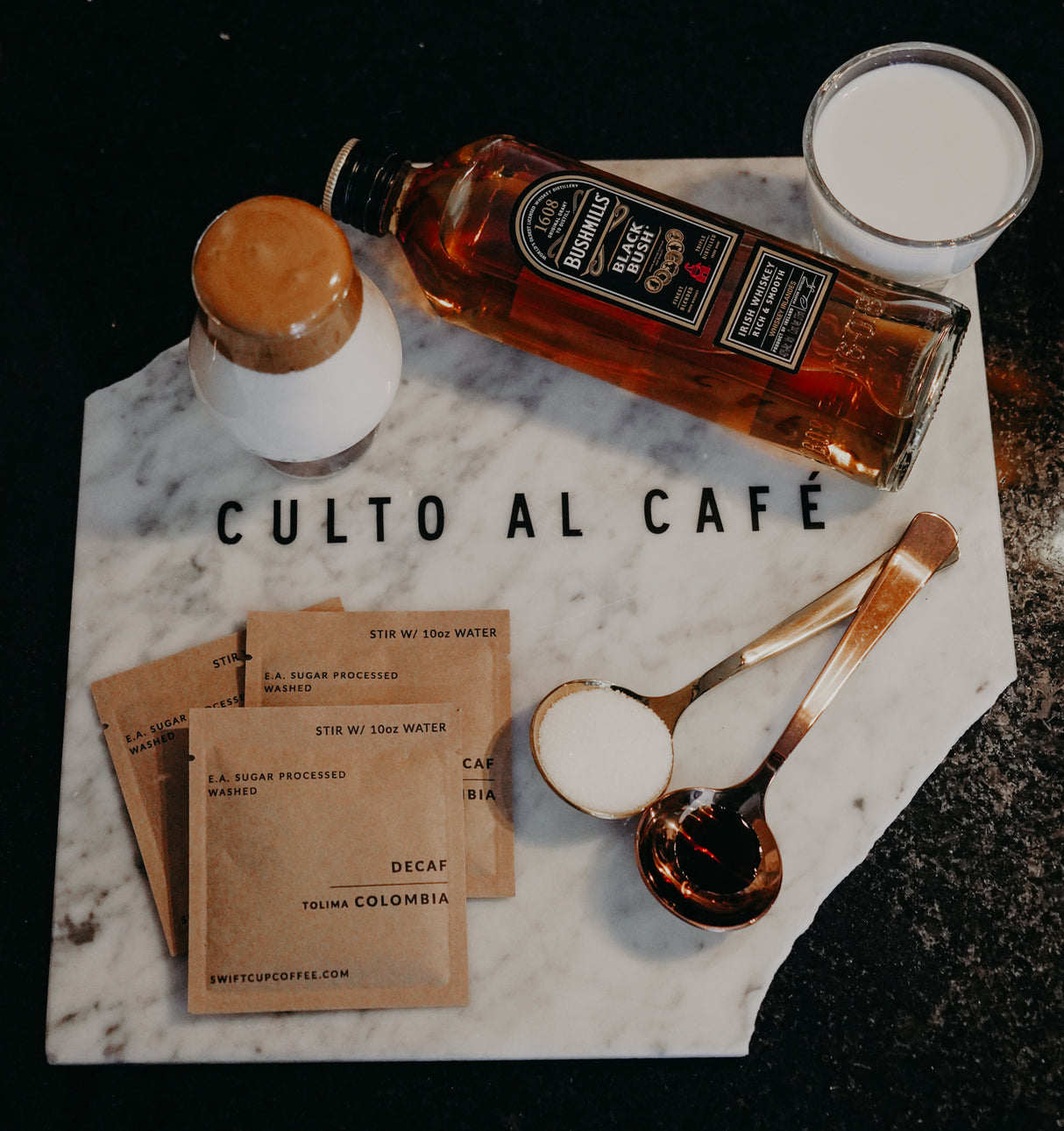 Almanegra/Bushmills Inverted Irish Dalgona Coffee