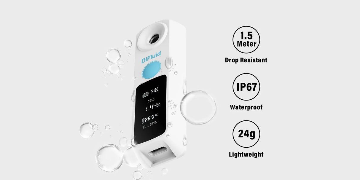 Refractómetro digital de concentración de café