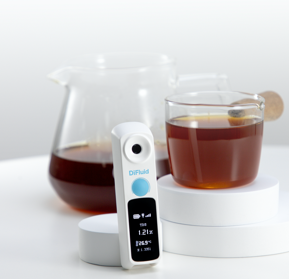 Refractómetro digital de concentración de café