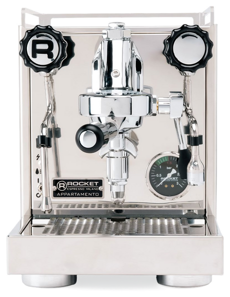 Rocket Espresso Appartamento 2.0 — Appartamento 2.0 (version estandar, cuerpo acero; barandal negro)