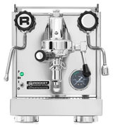 Rocket Espresso Appartamento — Inox (cuerpo acero, circulos blancos)