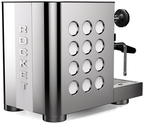 Rocket Espresso Appartamento TCA — White (cuerpo acero, circulos blancos)