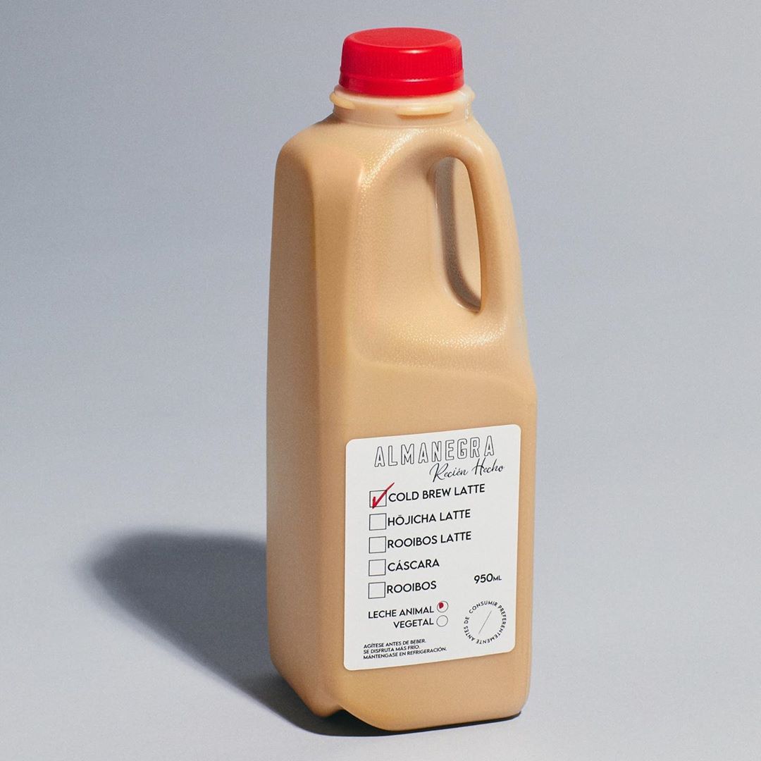 Cold Brew Latte (Vintage Milk Bottle)