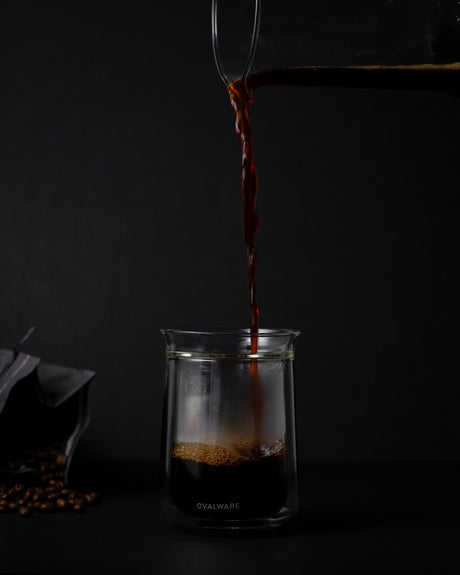 Ovalware - Double wall tasting glass cup x 2