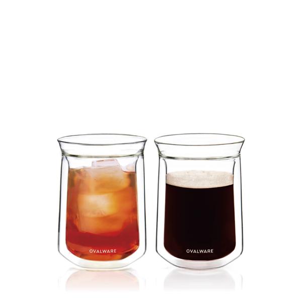 Ovalware - Double wall tasting glass cup x 2